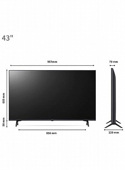 �������� ���� 43 ���� ���������� 4K UHD SMART TV, �� ���� ?5 ��� 6 �� ���� �������� (AI) ����� LG ��� 43UR73006LA