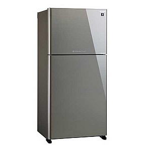 מקרר מקפיא עליון 600 ליטר Sharp SJ-4660 זכוכית סילבר שארפ מקרר מקפיא עליון 600 ליטר Sharp SJ-4660 זכוכית סילבר שארפ